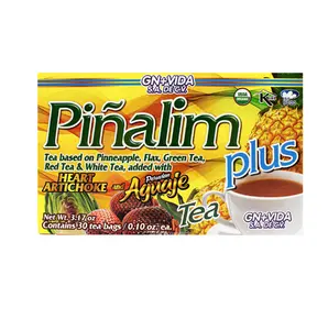 GN+VIDA Piñalim Plus Tea (3.17oz) - 30 Tea Bags - Herbal Tea - Healthcare Beverage - Fruit