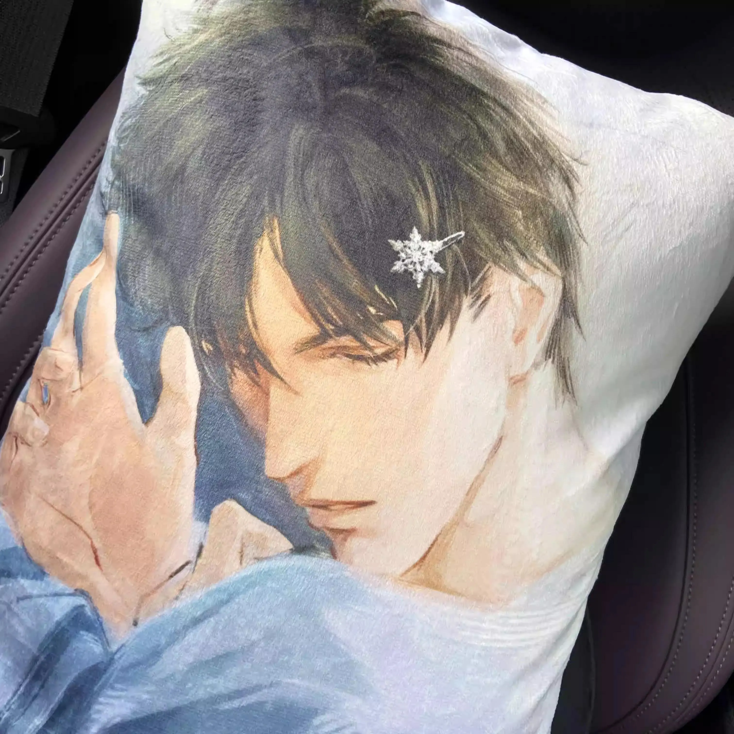 Cute Anime Love and Deepspace Zayne Cosplay Printing Throw Pillow Cartoon Couch Pillows Back Cushion Headrest Adorn Xmas Gift