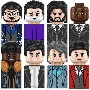2024 John Wick Mini Action Figures Classic Thriller Movie John Wick Building Blocks Winston Judges Dolls Model Kid Birthday Gift popular