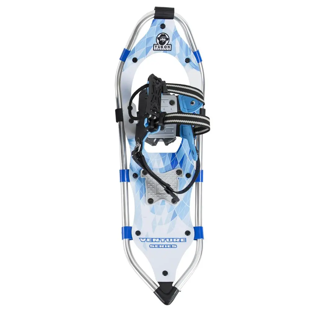Yukon Charlie's Advanced 8 x 21 Inch Women's Snowshoe Kit for Winter Hiking and Backpacking with 2 Poles and Travel Bag 150 Pound Capacity