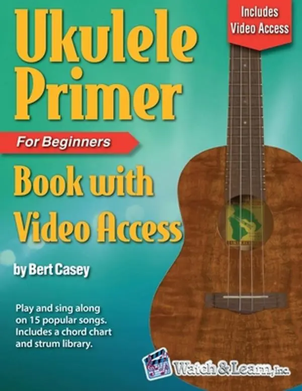 USED Book - Ukulele Primer Book for Beginners with Online Video Access by Casey, Bert (Paperback) - english
