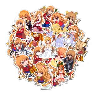 Aisaka Taiga 20 pcs Sticker Pack, Aisaka Taiga Waterproof Vinyl Sticker, Anime Stickers for Laptop Skateboard Water Bottle