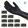 GP Craft 8Mil Diamond Textured Black Nitrile Disposable Gloves, Boxed Packs (100Pcs/1000Pcs/Case Options), Durable Degradable CA Prop 65 Compliant, Hand Gloves with Flip Top, Firm Touch for Better Grip for Home Cleaning & Auto Repair