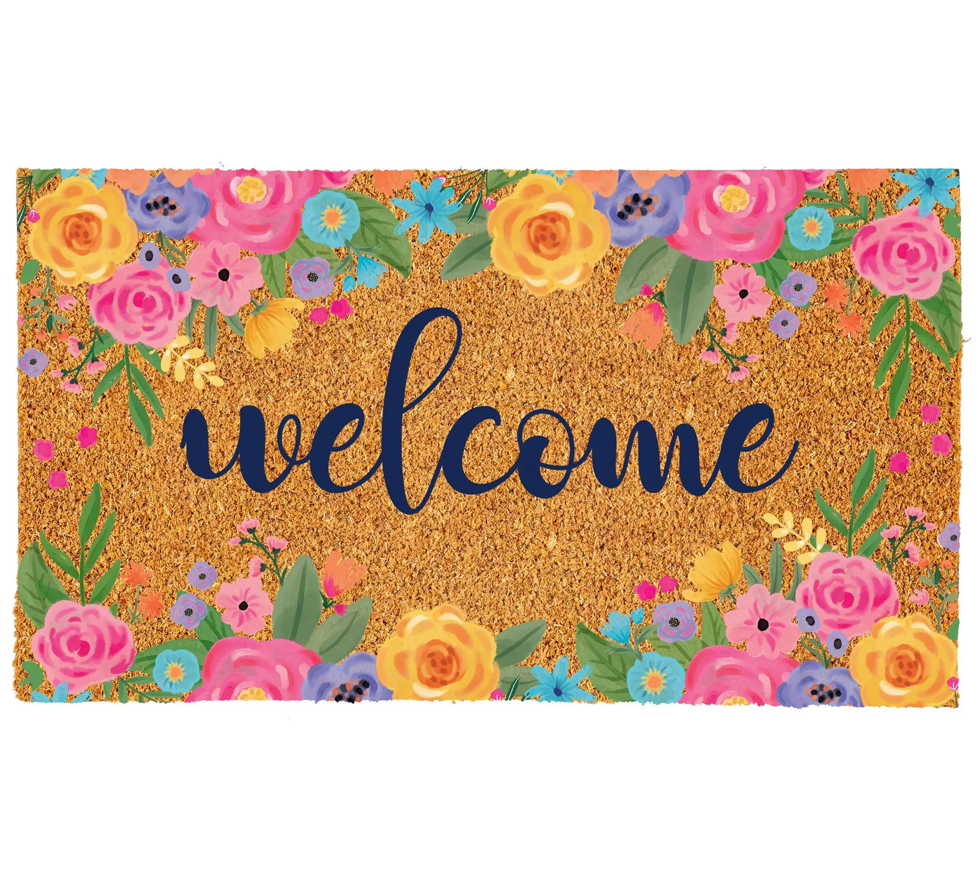 Evergreen 30"x18" Spring Blossom Coir Doormat Evergreen 30"x18" Spring Blossom Coir Doormat