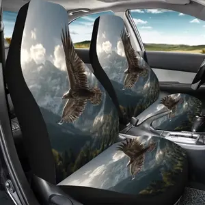 2-Piece Eagle Mountain Car Seat Covers, Universal Front Seat Protector for Sedans & Suvs, Enhance Driving Fun, Gift for Friends, Car Seat Protectors