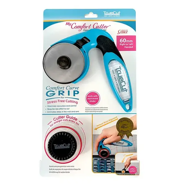 Grace Company TrueCut My Comfort Cutter 60mm Ergonomic Rotary Cutter 21003
