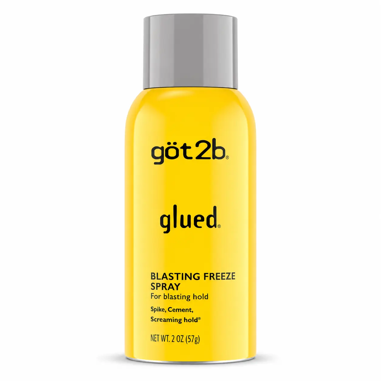 got2b Glued Blasting Freeze Hairspray, Travel Size 2 oz Aerosol, Strong Hold Styling Spray for Updos & On-the-Go Hair