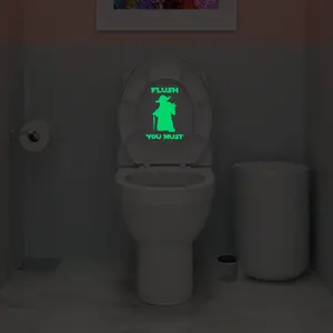 Flush You Must Glow In The Dark Decal
