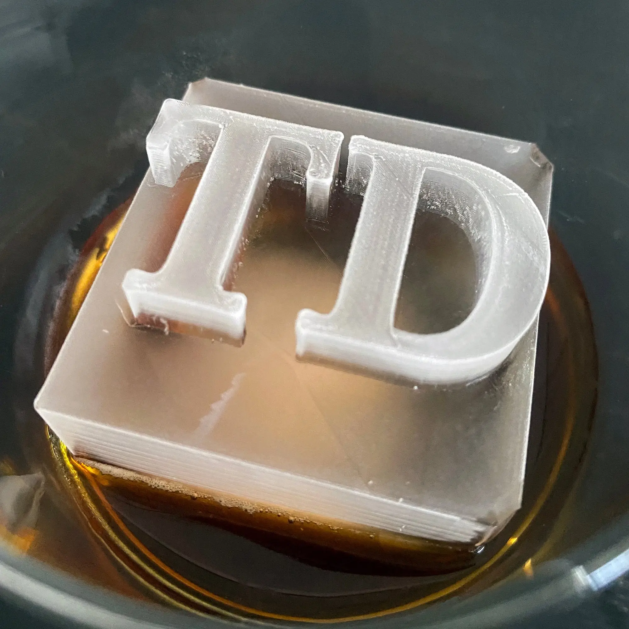 Custom 2.1 Inch Ice Cube Tray for Personalized Drinks - Kitchen  and Gadget - Utensils Cocktails bar  accessories