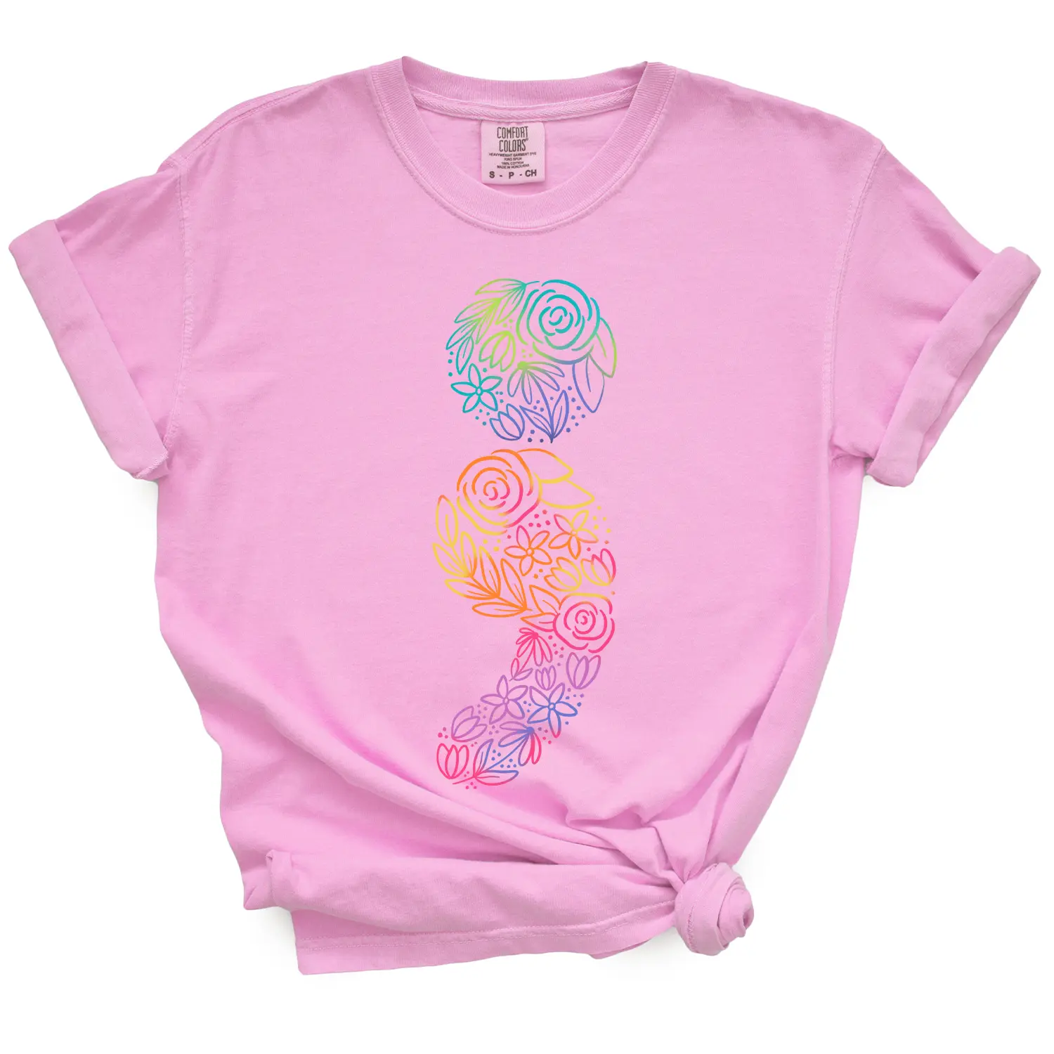 Floral Semicolon T-Shirt