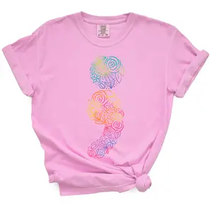 Floral Semicolon T-Shirt