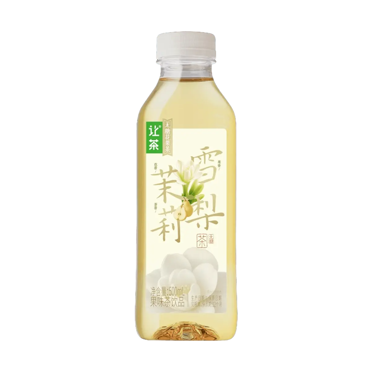 RC Jasmine Pear Tea Sugar-Free 500ml - Zero Sugar, Zero Fat, Zero Calorie Fruit Herbal Infusion