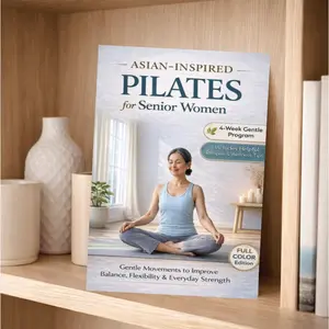 Asian Pilates for Elderly Women, 15-Min Gentle Workout, Relieves Joint Pain, Improves Balance, Boosts Fitness, No Equipment Needed