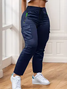 Yoga Scrub Pants for Women 4-Way Stretch Fabric with 5 Pockets Mid Rise Flared Leg Work Featuring Cargo Pocket Active Lifestyle cuffed grey jiggy low waist brandy melville comfy lacy leek pantalón secret circus Vintage Moissanite Silver Ring Set leather S