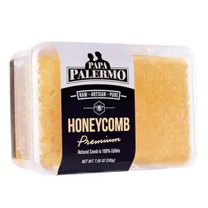 Papa Palermo Honeycomb 100% Edible, All-Natural, Gourmet Raw Honeycomb, No Additives, No Preservatives - 7.05 oz