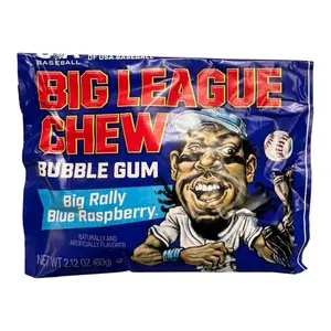 Big League Chew Bubble Gum Big Rally Blue Raspberry - 60 g Bubblegum