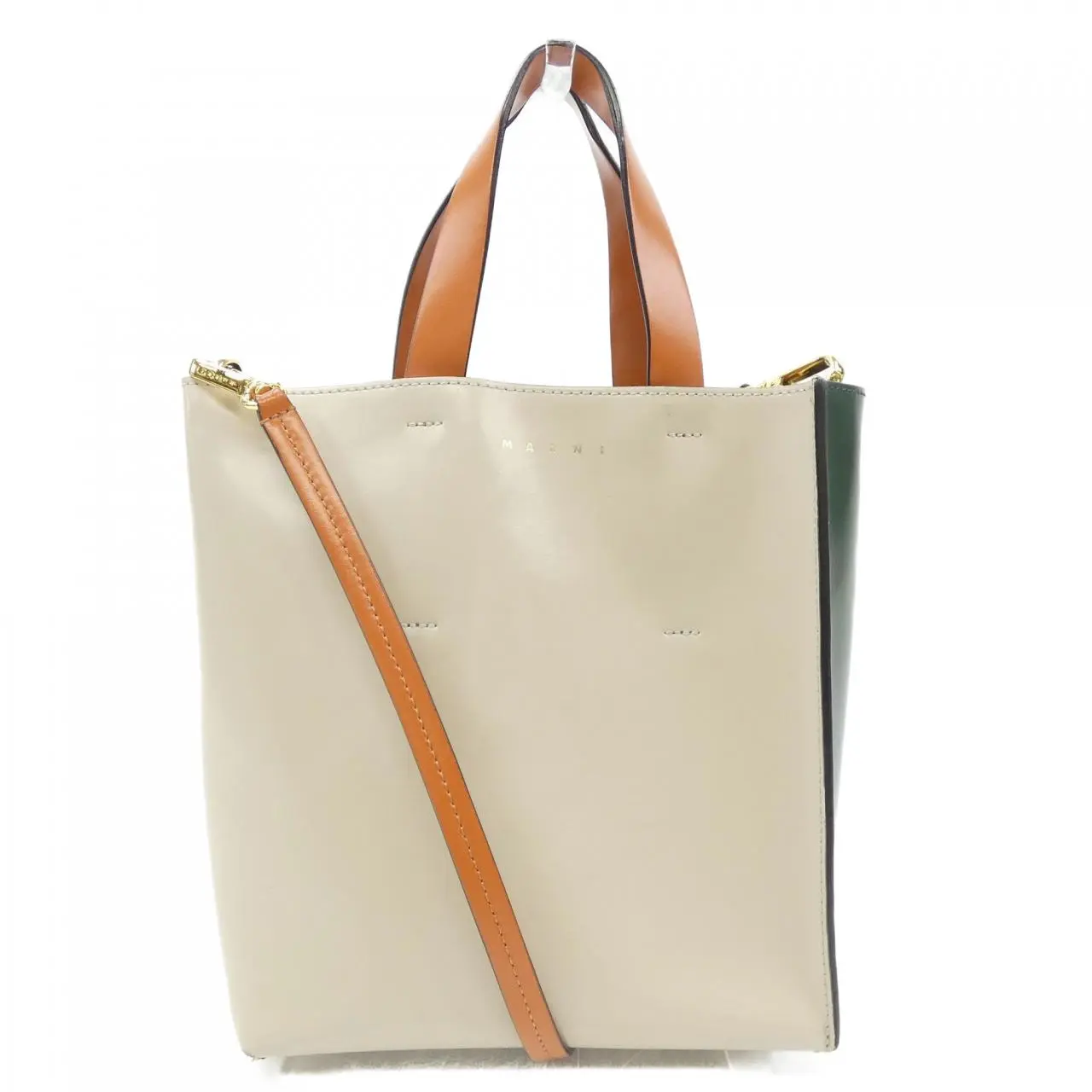 Pre-owned MARNI Calfskin Shoulder Bags SHMP0039Y0 LV639 Calf Bag