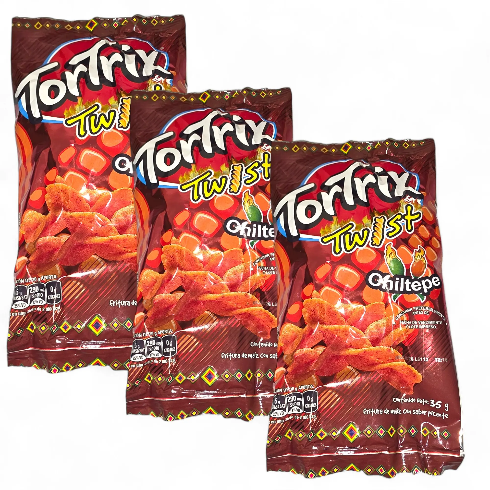 Tortrix Twist Chiltepe 35g Crispy Snack with 3 Units Tortrix Twist Chiltepe 35g Crispy Snack with 3 Units