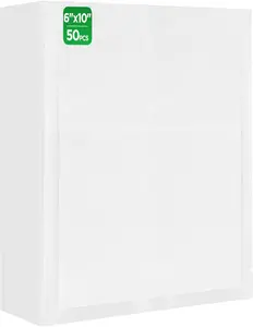 Vacuum Sealer Bags, 50 PCS 6"×10" Textured Vacuum Sealing Bags,Commercial Grade, BPA Free, Heavy Duty,Great for Food Storage Meal Prep or Sous Vide Cooking.