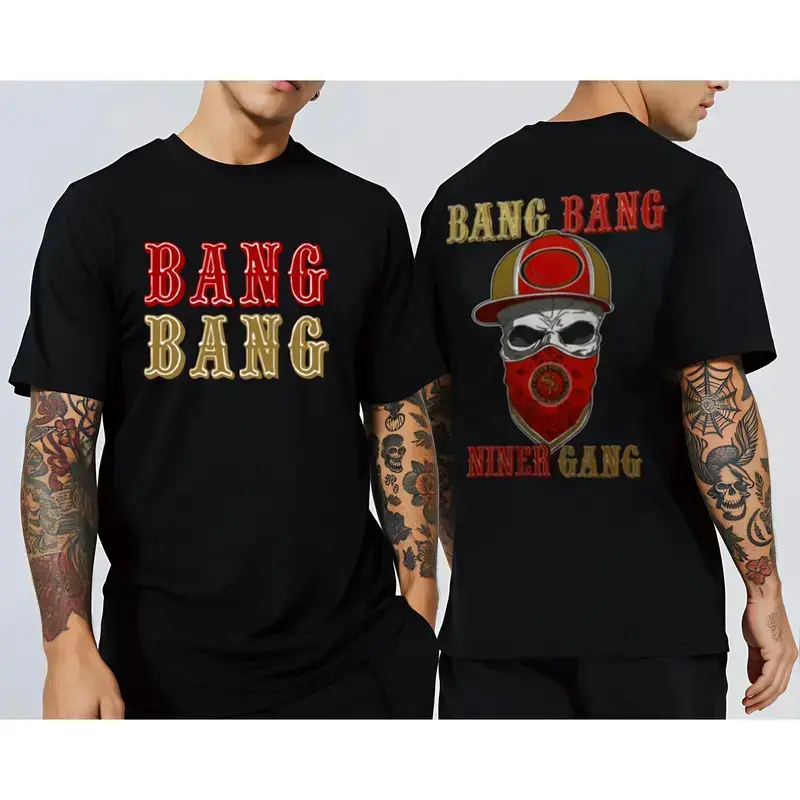 🏈 100% Cotton Double-Sided BANG BANG NINER GANG Tee, Perfect Game Day Gift for 49ers Fans! # TikTokShop. # TikTokMadeMeBuyIt. # ViralTees # TrendyTees
