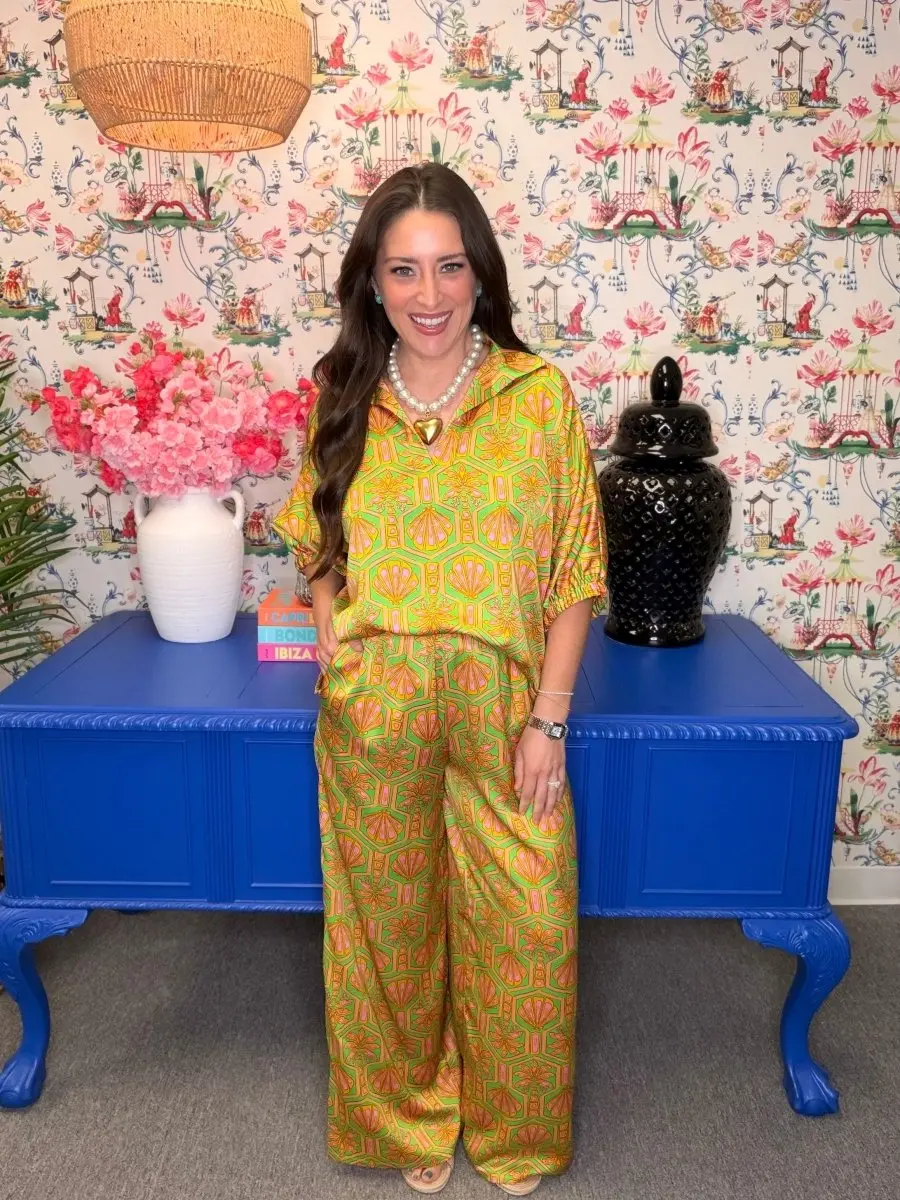 The Adrienne Ines Pants in Palmetto- AS