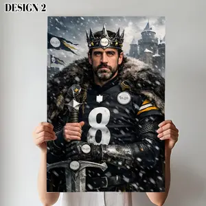Aaron Rodgers King In The North Poster - Football Poster, Gift For Him, Gift For Fans