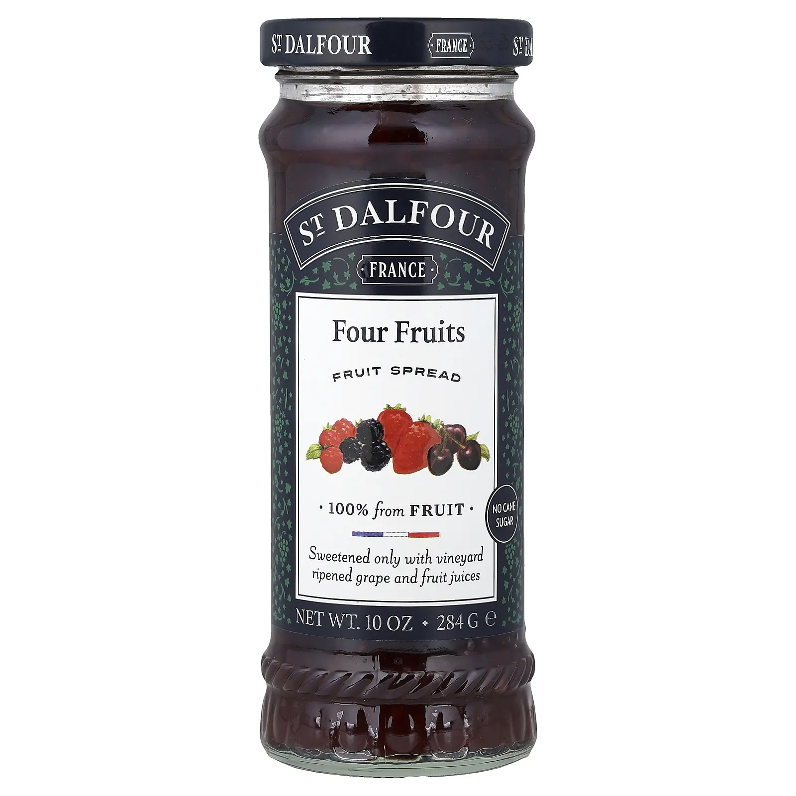 St. Dalfour Four Fruits Fruit Spread, 10 oz (284 g)
