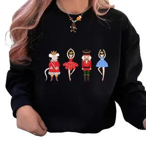 Christmas Nutcracker Sweatshirt, Christmas Family Matching Sweatshirt, Sugar Fairy Printed Jumper, Xmas Adults Kids Jumper, Christmas Gifts