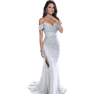 Fully Lined Soft Sequin Evening Dress for Women Formal,Wedding,Prom,Gala