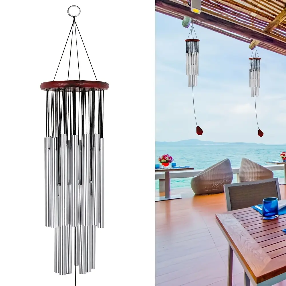 Large 27 Tubes Windchime Chapel Bells Wind Chimes Outdoor Garden Home Decor