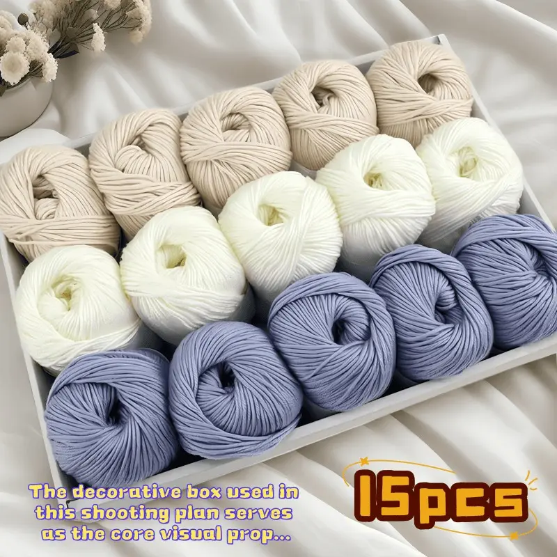 Luxury Silk-Blend Yarn Set, Soft Wool & Alpaca Yarn for Knitting & Crochet, Ideal for Sweaters, Scarves & Hats, Multiple Colors Available