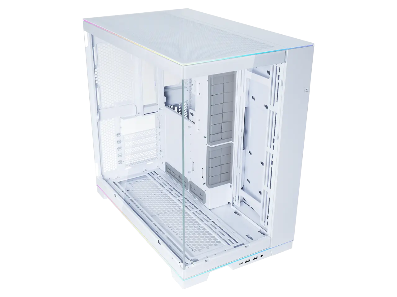 LIAN LI O11 EVO RGB White Aluminum / Steel / Tempered Glass ATX Mid Tower Computer Case ----O11DERGBW LIAN LI O11 EVO RGB White Aluminum / Steel / Tempered Glass ATX Mid Tower Computer Case ----O11DERGBW