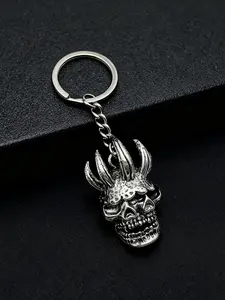 1 piece of hip hop punk style double sided skull keychain Keychain For Bags an excellent gift choice