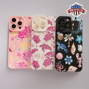 white, pink and black shell with sea turtle pattern TPU shockproof full coverage precision protective case,for iPhone 16, 17Pro, Max,Xsmax.Perfect Birthday Gift for Friends TPU Fully Wrapped Camera simple a Protection Protector Smartphone Cellphone