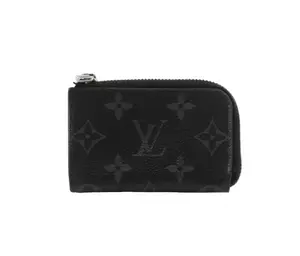 Pre-owned Louis Vuitton Damier Graphite Small Leather Goods Port Monnaie Jour Monogram Eclipse Card Holder LOU.S.1249