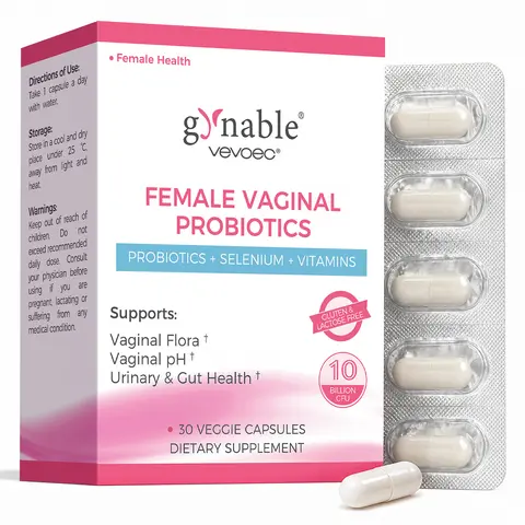 Gynable Female Probiotics for HPV,BV,UTIs,Yeast,pH Balance,Odor,Bloating,Dryness,Urinary,Gut Health,10 Billion CFU Probiotic,10-in-1 Lactobacillus Probiotics Blend with Vitamin C D E Folate Selenium Women's Probiotics Supplement #TikTokShopFallDealsForYou