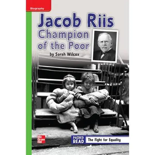 USED Book - Reading Wonders Leveled Reader Jacob Riis: Champion of the Poor: Beyond Unit 3 Week 3 Grade 4 by DONALD BEAR (Spiral-bound) - english