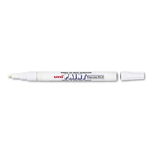 Uni-Ball UBC63713 Fine Bullet Tip Permanent Marker, White