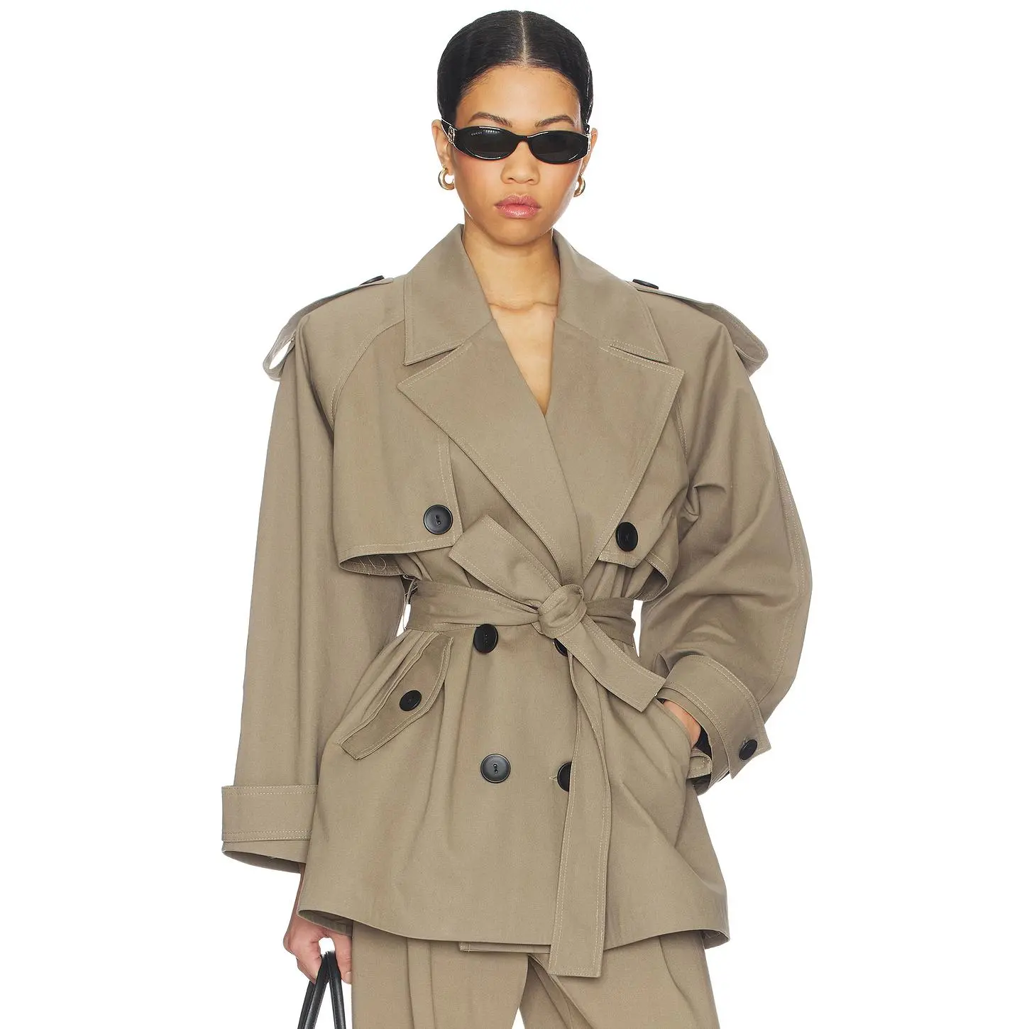 SELMACILEK Khaki Terra Trenchcoat in Khaki