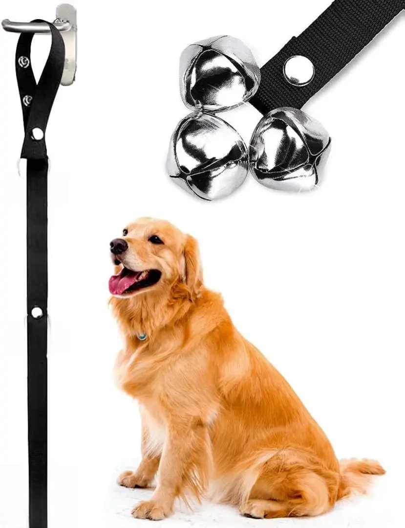 Premium Dog Doorbell Belt for Toilet Training - 7 Bells, Durable Heavy-Duty Nylon, 3-Level Adjustable Length, Extra Large Loud Easy-on-Ears Jingle Bells for Small-Large Dogs, Non-Confrontational Pet Communication Tool