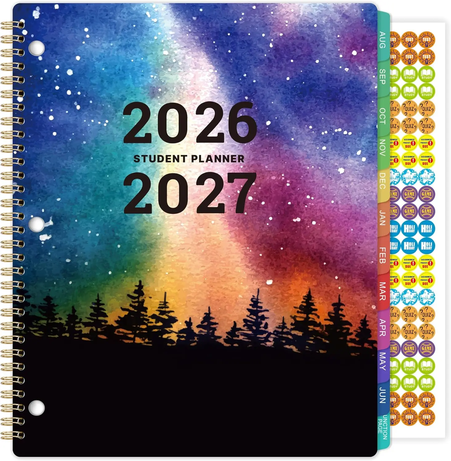 Student Planner 2026-2027 - School Planner 2026-2027, August 2026 - June 2027, 8.5" x 11", Monthly and Weekly Calendar for Middle or High School