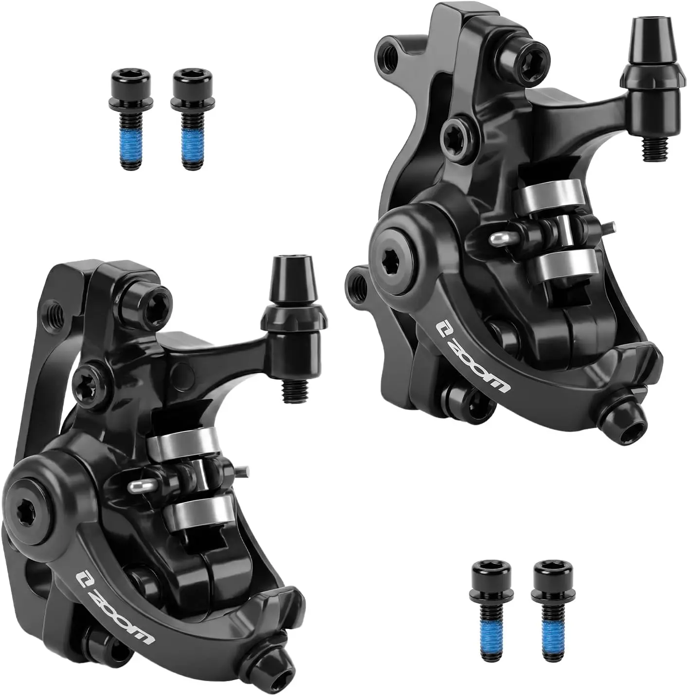 DB-680 MTB Mechanical Dual-Piston Disc Brake Caliper Front & Rear Set | cable-actuated mechanical brake, aluminum alloy, IS/PM mount, compatible with 160 mm rotor, e-bike, road bike, folding bike