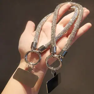 Shiny Phone Lanyard, Fashionable Short Phone Chain, Anti-lost Phone Lanyard, Phone Strap for Women & Girls, Phone Wrist Strap, Phone Strap Holder, Phone Accessories