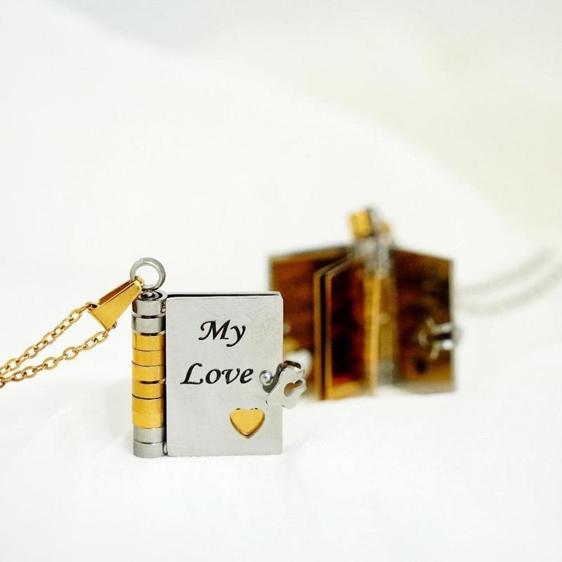My Love Flip Book Necklace for Couples – Mini Storybook Pendant with It’s You It’s Always Been You Quote, Meaningful Romantic Jewelry, Perfect Anniversary or Valentine’s Day Gift My Love Flip Book Necklace for Couples – Mini Storybook Pendant with It’s You It’s Always Been You Quote, Meaningful Romantic Jewelry, Perfect Anniversary or Valentine’s Day Gift