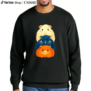 Adorable Guinea Pig Pile Long Sleeve Sweatshirt – Great for Outdoor Activities
