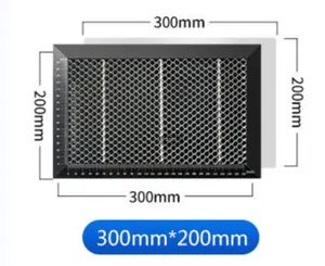 Honeycomb Working Table, 11.81"x7.87"x0.87" Honeycomb Laser Bed for Most Laser Engravers, for Fast Heat Dissipation and Table-Protecting with Aluminum Plate