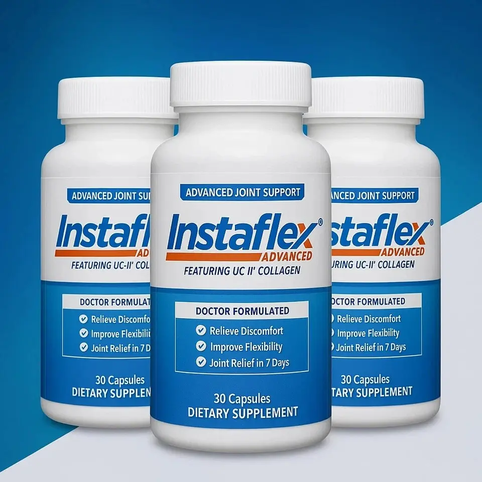 Instaflex Advanced Joint Relief Health Vitamin Dietary Supplement, Doctor-Formulated, Pack of 3 (90 Capsules Total), Edible