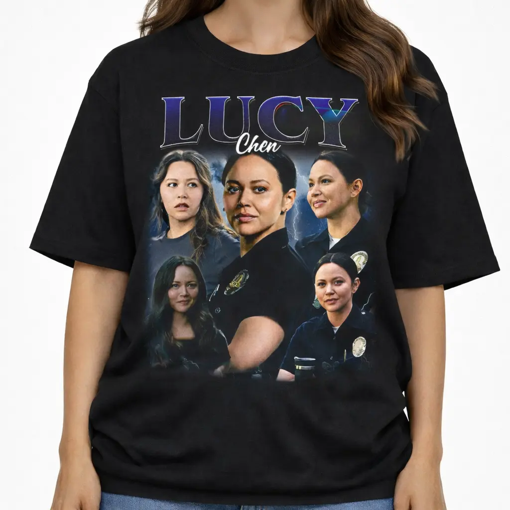 Lucy Chen The Rookie T-Shirt, Vintage TV Show Graphic Tee, Y2K Aesthetic Fan Shirt, Unisex Gift for Fans