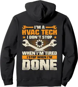 HVAC Technician AC Repairman Ventilation Tech Engineer Gifts Pullover Hoodie
