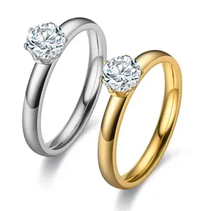 Classic Zircon Style Ring for Men & Women | Stainless Steel Fashion Jewelry